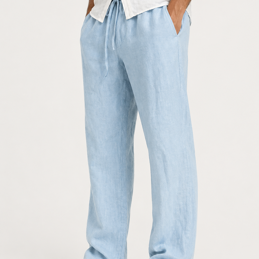 NEVANA | LINNEN LOOK ZOMERPANTALON VOOR MANNEN
