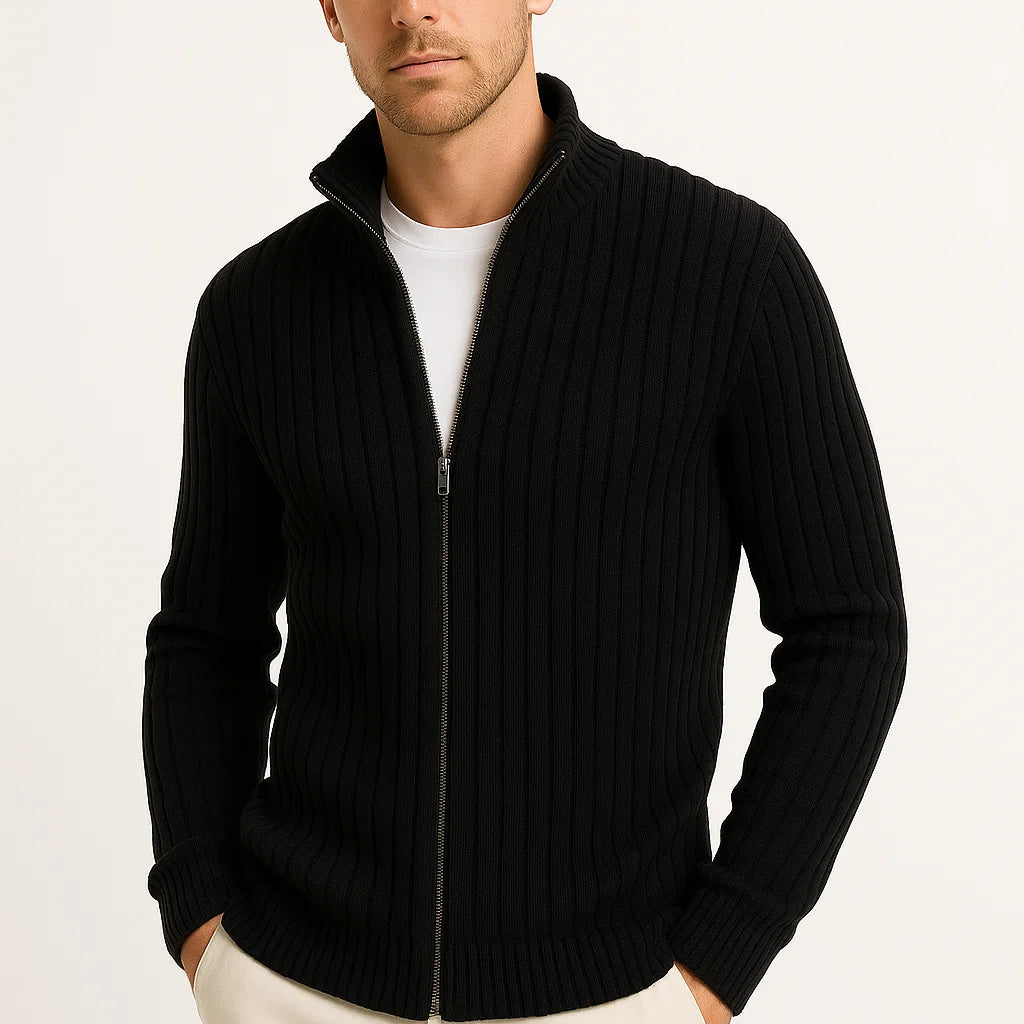 NEVANA | CLASSIC GERIBBELDE CARDIGAN VOOR HEREN