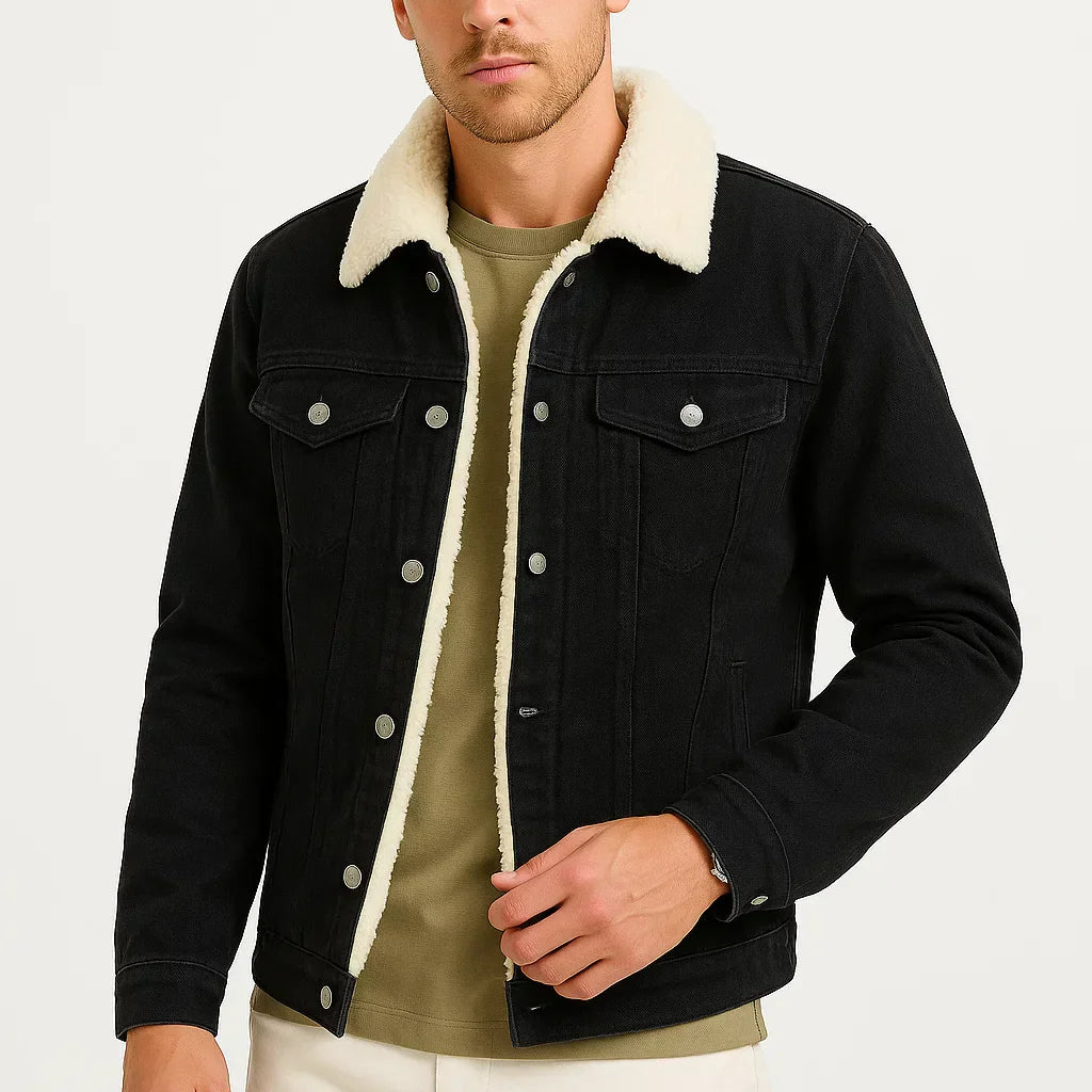 NEVANA | DENIM JACKET MET FLEECE VOERING VOOR HEREN